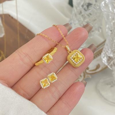 China 2023 Charming Fashion Factory Wholesale S925 CLASSIC Silver Lucky Hot Candy Sweet Online Popular Jewelry Set Women's Jewelry for sale