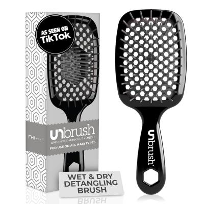 Κίνα Επενεργοποιημένη FHI Θέρμανση UNbrush Detangling Hair Brush DuoFlex Cherry Blossom Pink OEM προς πώληση