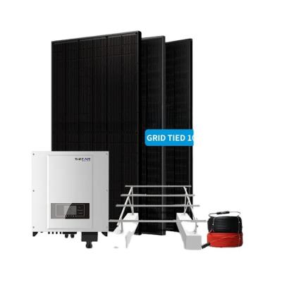 China New Arrival 5kw 10kw 15kw 20kw 25kw 30kw Home Solar Panel System For Houses 220v Storage System Solar Energy Kits Grow for sale