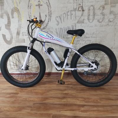 China 26 inch ebike lithium battery tire snowmobile exercise balance sport bike custom logo fat for sale