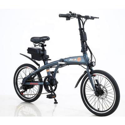 China Carbon steel 20 inch mini ebike lithium battery removable bicycle electric motor foldable bike for outdoor cycling for sale