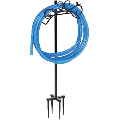 China Heavy Duty Metal Water Hose Pipe Bathroom or Kitchen Hose Rack Free Hanger Storage Rack Holder for sale