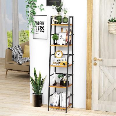 China Custom 6 Tiers Bookcase Book Shelves Rack Organizer Large Adjustable Shelving Unit Free (Other) Standing Storage Shelf for sale