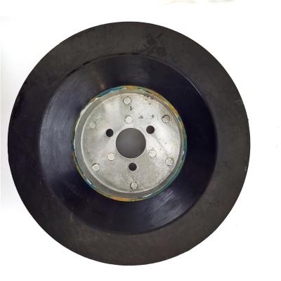 China Rubber Coated Wheel Machinery Supply, Metal Clad Wheels, Can Be Customized for sale