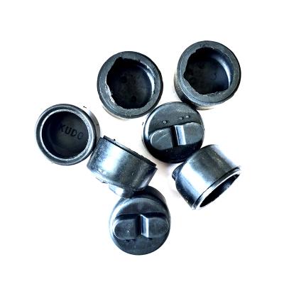 China Silicone Rubber EPDM NBR NR Tapered Black Solid Rubber Plugs Lab Silicone Plug With Hole for sale