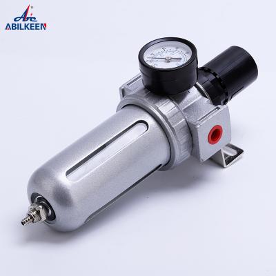 China Size G1/2 Hotels Factory Price SFR400 Thread Air Source Automatic Treatment Combination Manual Drain Filter Regulator for sale