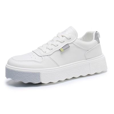 China Fashion Trend PU Leather Shoes Women Sports Tennis Shoes and Casual Sneakers Online for sale