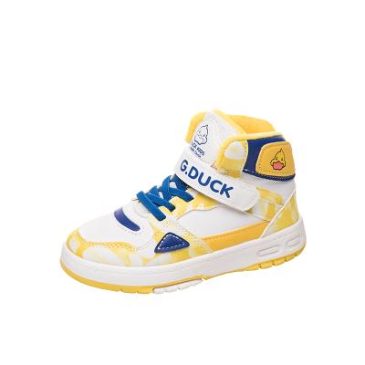 China Fashion Trend Wholesalers Winter Kids Basketball Shoes Boys Girls Fashion High Top Kids Sneakers for sale