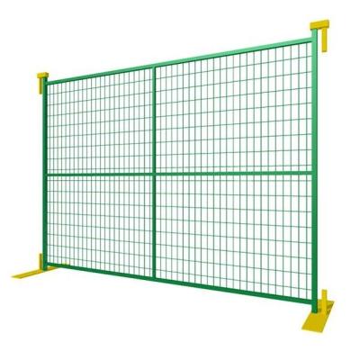 China Easily Assembled China Manufacture Canada Temporary Fence Panels With Baese+Bracket For Construction Sites for sale