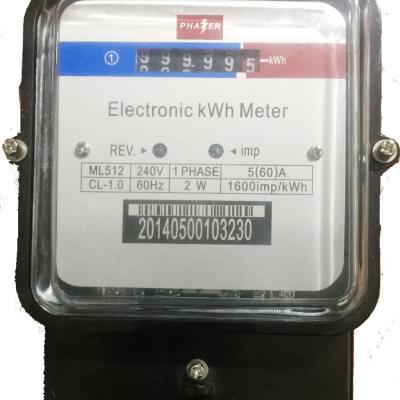 China Single Phase Terminal Electrical Long Coverage Meter With Counter DDS for sale