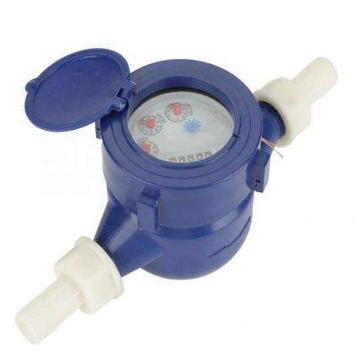 China Home Garden DN15 Simple Wet Table Plastic Water Flow Wet Table Cold Water Tool Measuring Wet Water Meter for sale