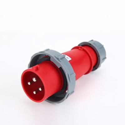 China IP67 230V 125A PA66 3p+E Industrial Electrical Male Female Plug And Socket for sale