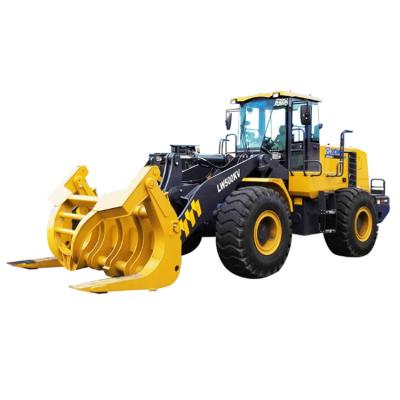 China Construction worksÂ   high quality LW550FNJ 5 ton wheel loader with log grab for timber ports best price for sale