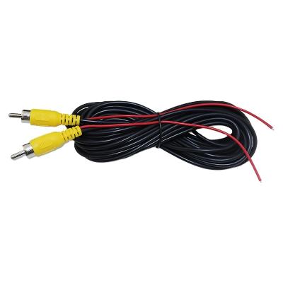 China Camera 6m Car Truck Rca Male To Male Video Extension Cable With Trigger Wire For Car Camera Rear View Backup Parking for sale