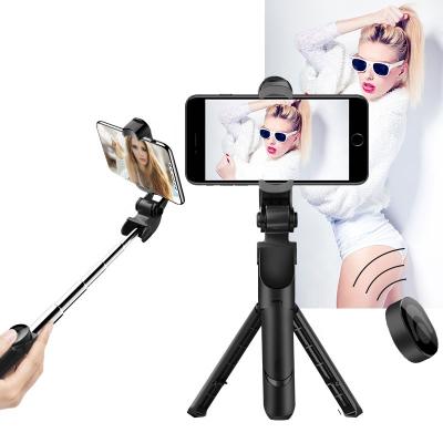 China 360 Rotation Selfie Stick Tripod 3 in 1 Extendable Monopod Selfie Stick Phone Tripod with Blue Tooth-Compatible Remote Control Selfie Stick for Smartphone for sale