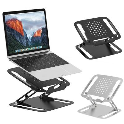 China Good Quality Foldable Laptop Notebook Stand Holder Laptop Stand Adjustable Aluminum Desktop Folding Laptop Stand for sale