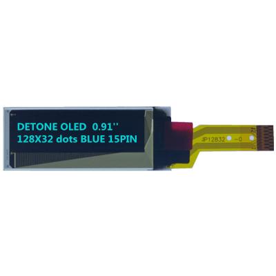 China Driver 0.91Inch 12832 Ic SSD1306Z 15 PIN Connector I2C Oled 0.91Inch Oled Display 12832 LCD Screen 0.91