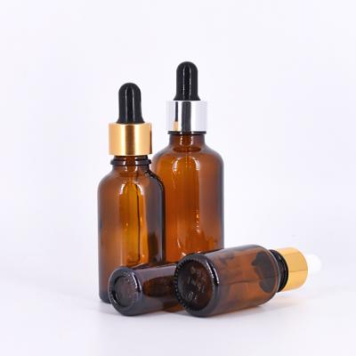 China Amber Transparent Essential Oil Glass Cosmetic Empty Aromatherapy Bottle Liquid Dropper 5/10/15/20/30ml Dropper Bottles Refillable for sale