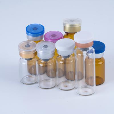 China Factory Price Chemical Pharmaceutical Sterile Injection Glass Vials 3ml 5ml 6ml 7ml 10ml With Rubber Stopper for sale