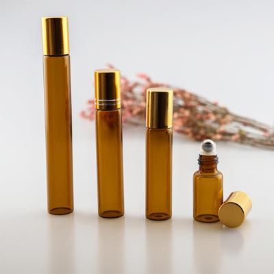 China Botella Amber Roll On Bottle /vial/glass Vial For Personal Care Perfume 3ml 5ml 10ml for sale