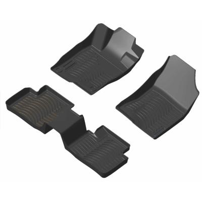 China Eco Friendly Anti Slip Waterproof Custom Fit 3D Strip 16-20 Luxury Car Floor Mats For Honda Civic for sale