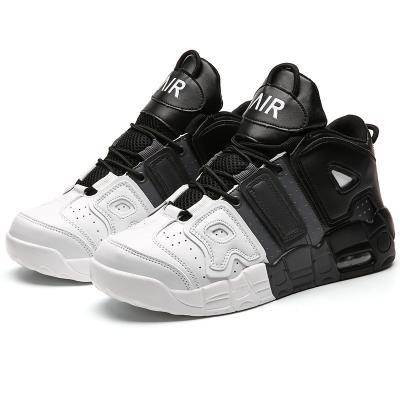 China Overmigration Children's Sports Fashion Trend Styles Black Cheap Retro High Top Basketball Shoes for sale