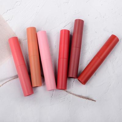 China Waterproof 6 Colors Customized Private Label Dual Function Lip Gloss Blush Moisturizing Liquid Lipstick for sale