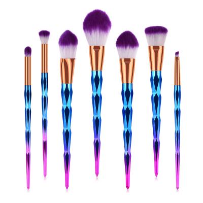 China Angular Blush Free Shipping Professional 7pcs/set Makeup Brushes Beauty Cosmetic Eyeshadow Lip Powder Face Tools Kabuki Brush Set for sale