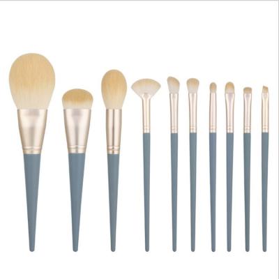 China Durable Custom Set of 10 Pcs Professional Mini Loose Powder Eyeshadow Brush Makeup Set Makeup Brush Tools for sale