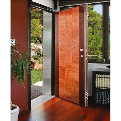 China Italian Design High Steel Wooden Interior Security Door Wooden Armored Doors for sale