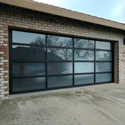 China Modern Scetional Transparent Glass Sliding Doors With Seal For Home for sale