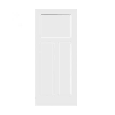 China USA Style Waterproof Contemporary Cheap Custom Shaker Doors Lacquer Interior Bedroom White Wood Doors for sale