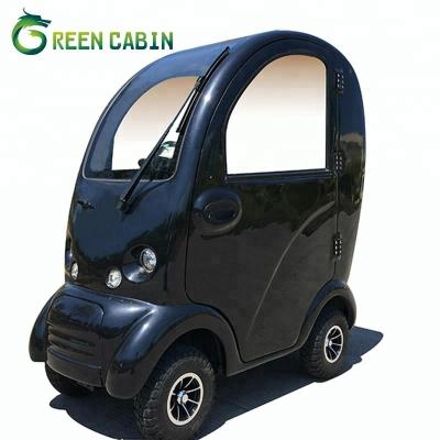 China Febric Glass Scooter 15km/h Black Color Cabin All Weather Scooter for sale