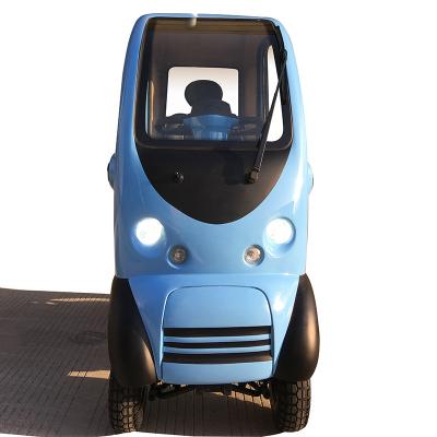 China Enclosed Cabin 15km/h Rubber Pneumatic Scooter Electric Scooter With Luxury Seat for sale