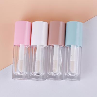 China Cosmetic Lip Gloss Tube Private Label Frost Clear Pink Lip Gloss Tubes for sale