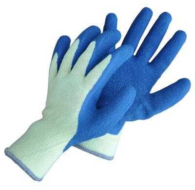 China Industry Knitted Seamless Hand Latex Glove Malaysia for sale