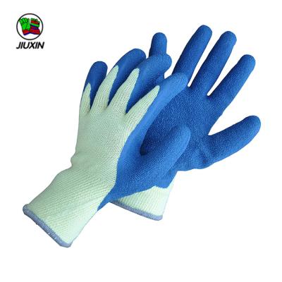 China Industry Latex Coating Cut Resistant JX68F629 Polyester Working Gloves for sale