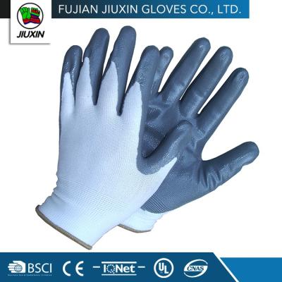 China Industry JX68F605 High Quality Non Slip Nitrile Universal Non Disposable Glove for sale