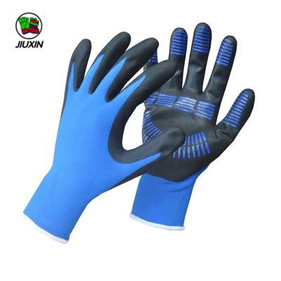 China Latex Anti-Slip Widely Used High End Green Hand Working Gloves for sale