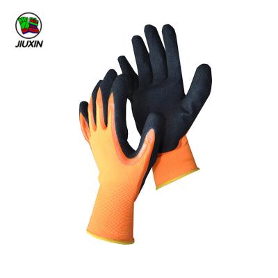 China Eco - Friendly Competitive Price Blue Nitrile Anti - Slip Coated Working Glove for sale