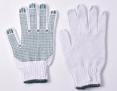 China Anti-Slip Made In Jiuxin Laundered White Cotton Working Gloves for sale