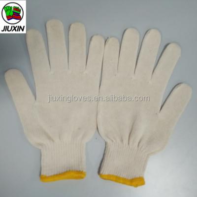 China 100% Natural White Cotton Working Gloves JX68D402 for sale