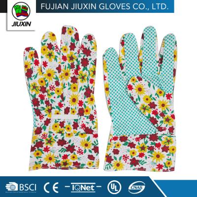 China High Quality Work Safety JX68C303 Seamless Garden Gloves Women Different Colors for sale