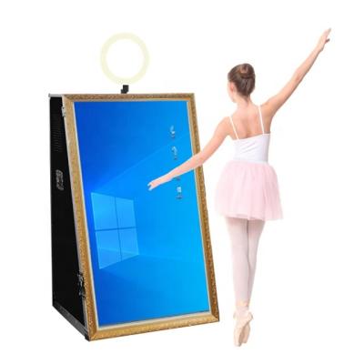 China SDK 55/65 inch magic interactive selfie photo mirror booth machine for party wedding rental business for sale