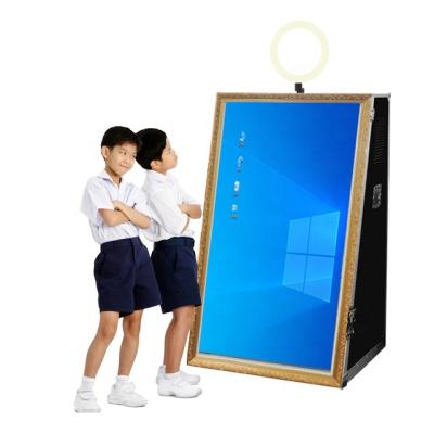 China SDK 55/65 inch portable wedding fashion increased reality selfie mirror magic photo booth machine for sale