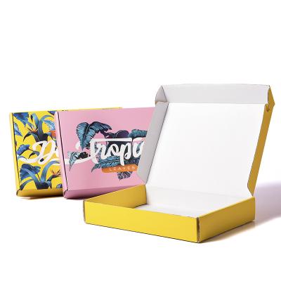 China Beautiful recyclable customed both sides printed your corrugated type packaging box ad cover box for sale