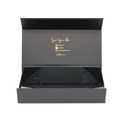 China Wholesale Recyclable Luxury Gift Box Gold Foil Foldable Rigid Paper Custom Printing Elegant Magnetic Cardboard Gift Box for sale