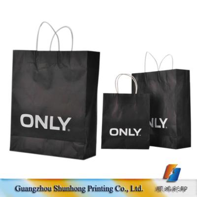 China Recyclable Wholesale Promotional Paper Carry Bags With Logos for sale