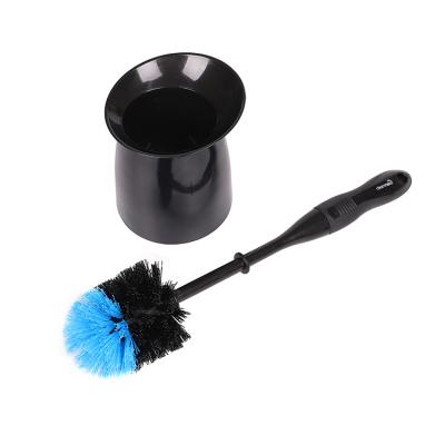 China Wholesale Plastic Hand Toilet Brush Cleaner Cleaning Sweeps Silicone Toilet Cleaning Brush With Holder Refills for sale