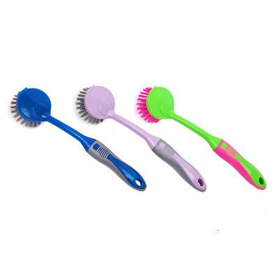 China Good Quality Plastic Dish Washing Scrubber Brush Pot Cleaning Cleaning Brush for Kitchen for sale